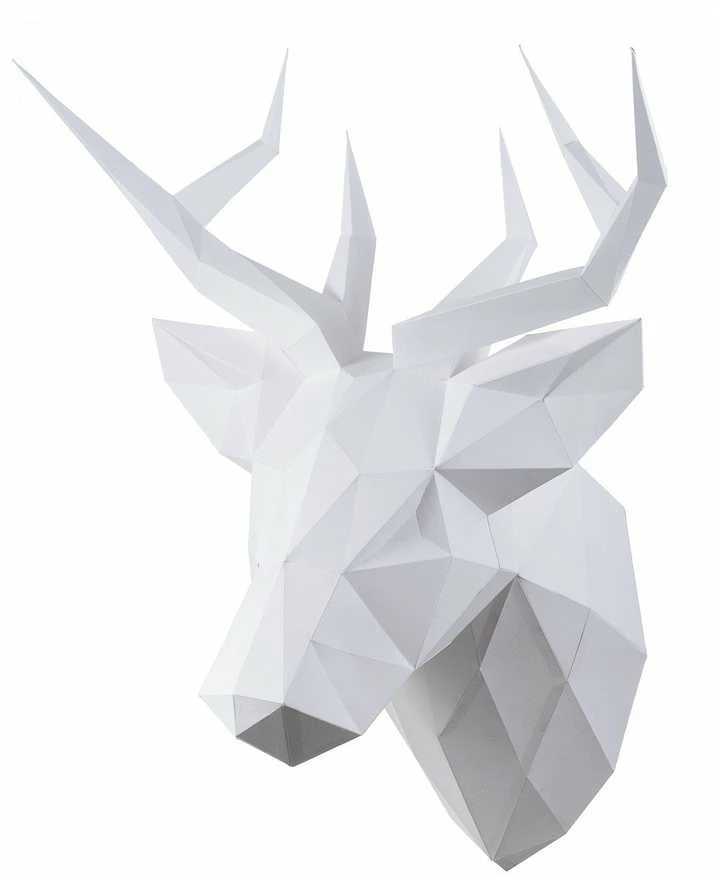 Beldizart Wizardi 3D popieriaus modelio rinkinys Deer PP-1OLP-WHT