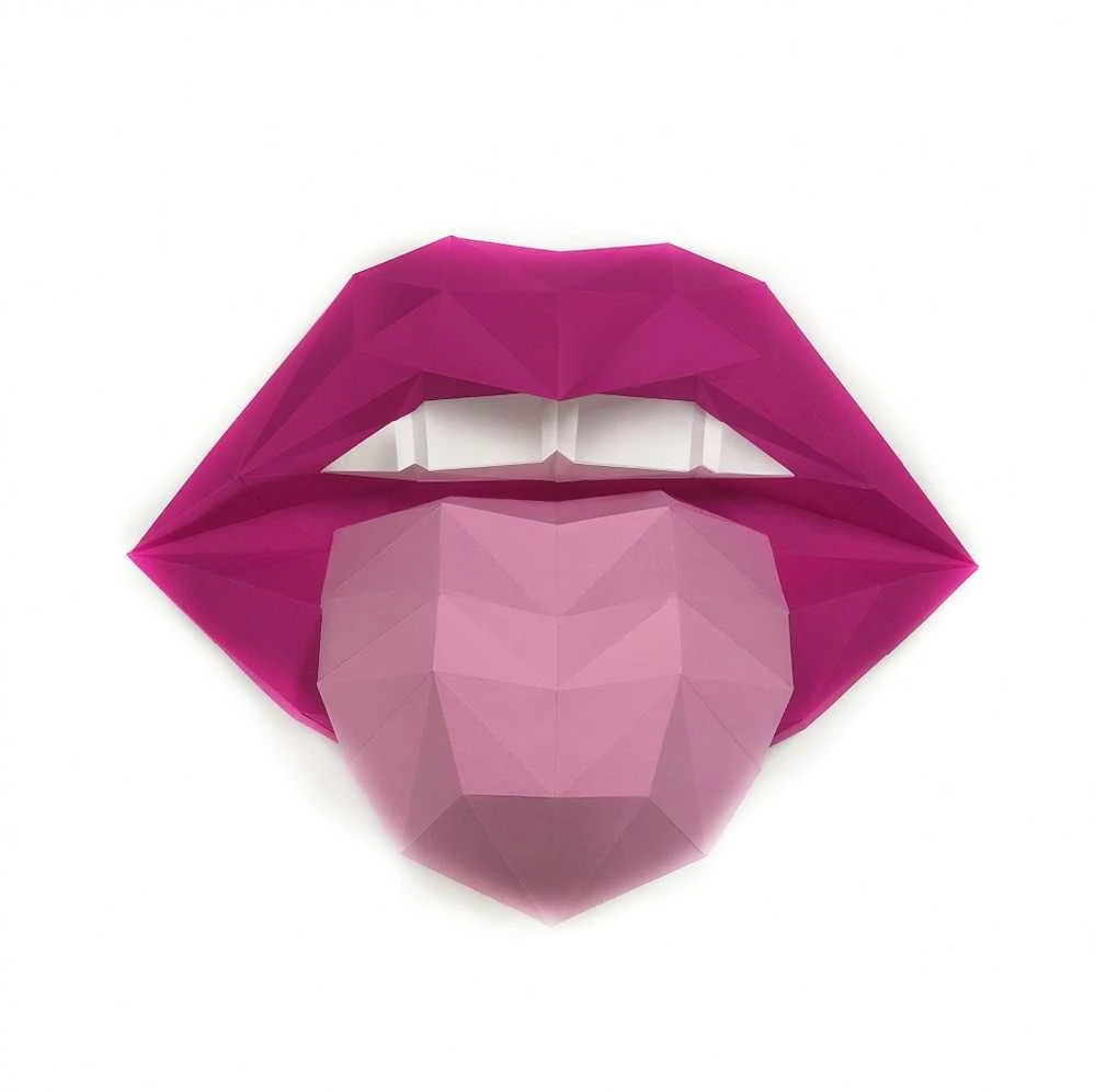 Beldizart SALE Wizardi 3D popieriaus modelio rinkinys Lips Rožinė/Crimson PP-1GUB-2MP