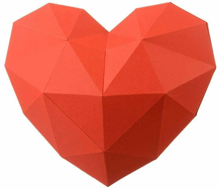 Beldizart Wizardi 3D popieriaus konstravimo rinkinys Širdis PP-2HRT-Raudonas