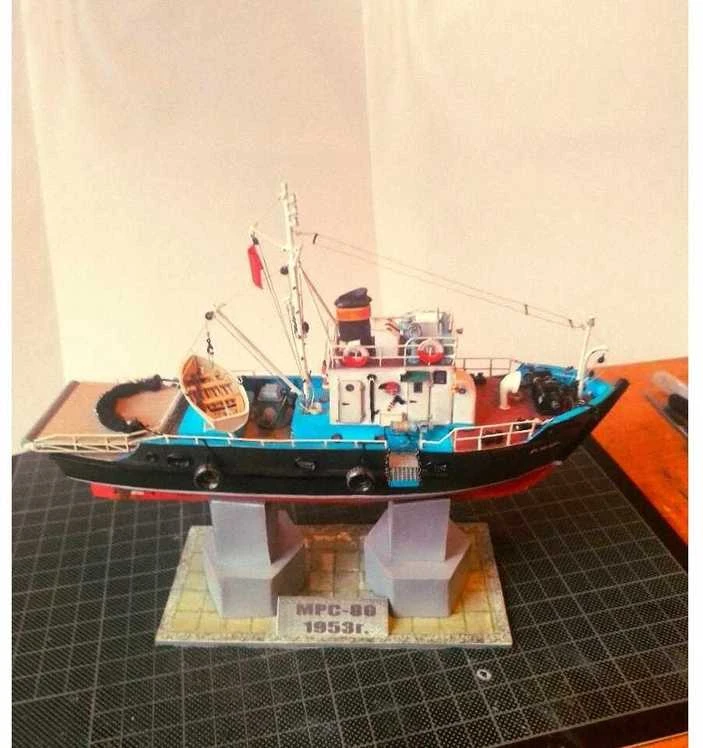 Wmc Models WMC JŽS-80 jūrų žvejybos seineris – popierinis modelis 1:100