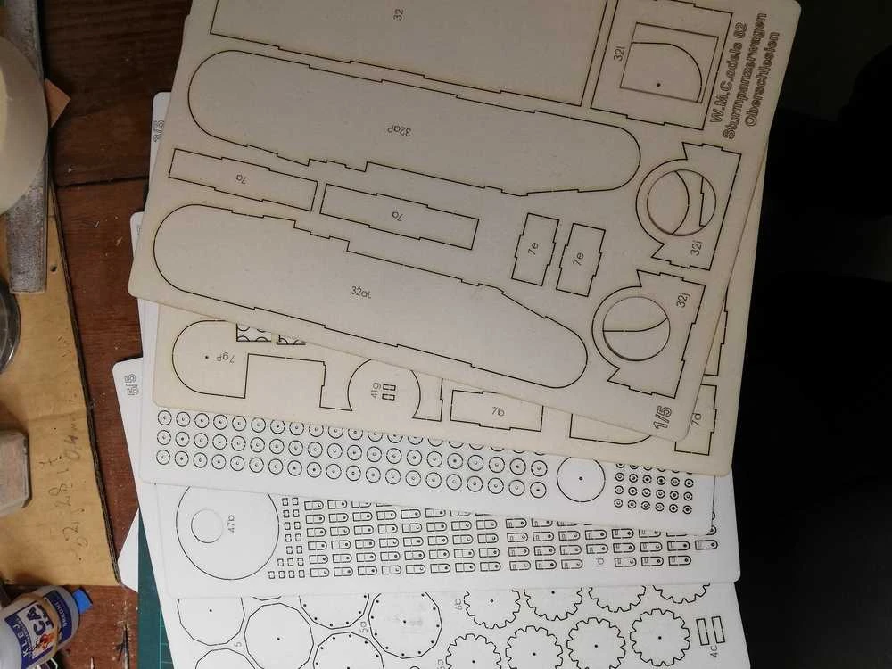 Wmc Models WMC Sturmpanzerwagen Oberschlesien tankas, fanerinis lazeriu pjautas 1/25