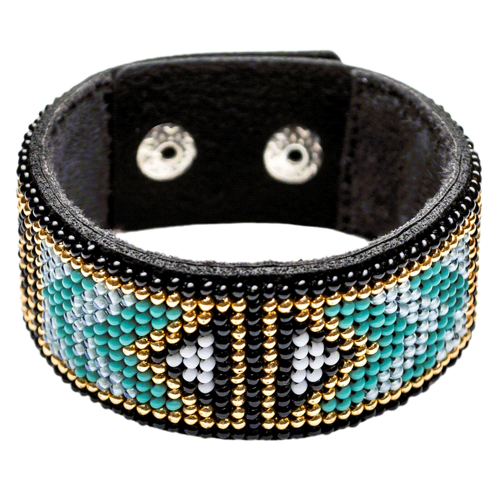 Wonderland Crafts Apyrankės siuvinėjimo karoliukais rinkinys ant dirbtinės odos PRECIOSA