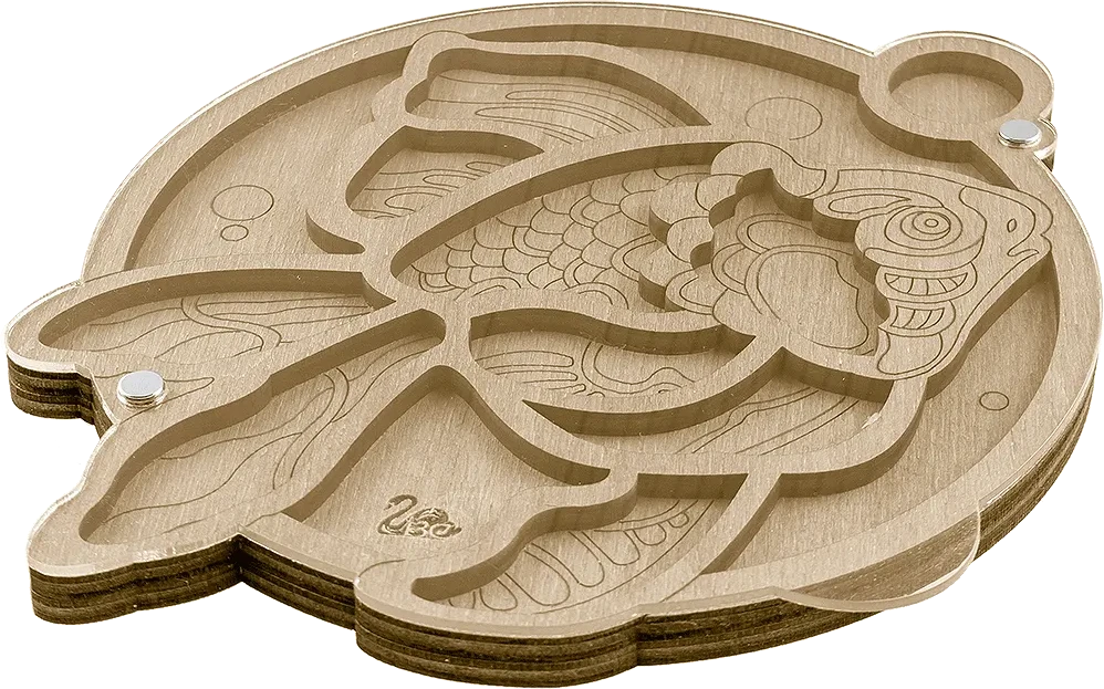 Wonderland Crafts Karoliukų organizatorius su permatomu dangteliu ir magnetu, 14,5×14,5 cm
