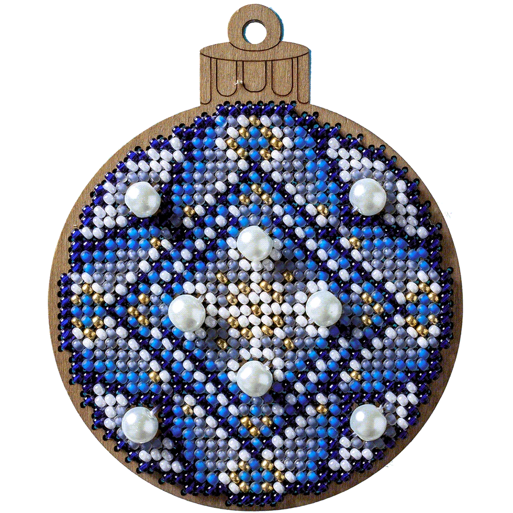 Wonderland Crafts Karoliukų siuvinėjimo rinkinys ant medžio su PRECIOSA, 7.5×9 cm