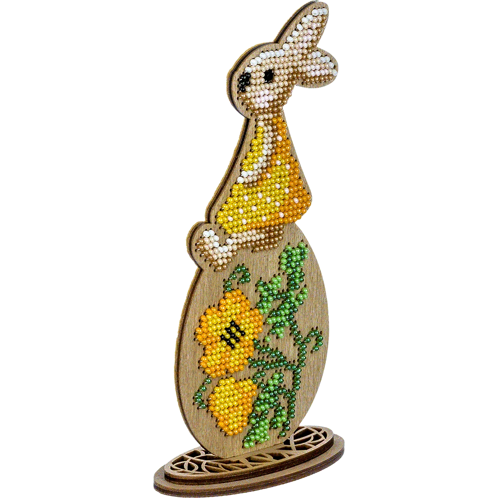 Wonderland Crafts Karoliukų siuvinėjimo rinkinys ant medinio pagrindo su stovu PRECIOSA
