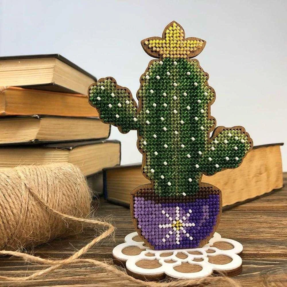 Wonderland Crafts Karoliukų siuvinėjimo rinkinys ant medžio su stovu, PRECIOSA, 10×14 cm