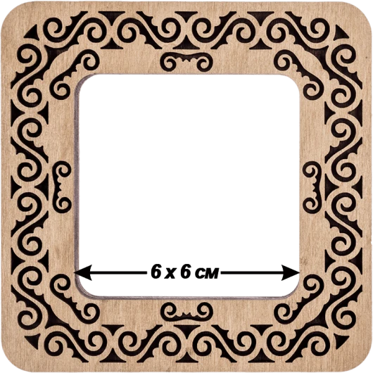 Wonderland Crafts Magnetiniai mediniai siuvinėjimo lankeliai 6×6 cm, plokštiems paviršiams