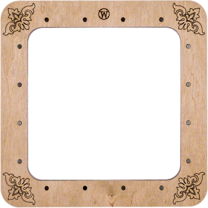 Wonderland Crafts Magnetiniai mediniai siuvinėjimo lankeliai 14×14 cm plokštiems paviršiams