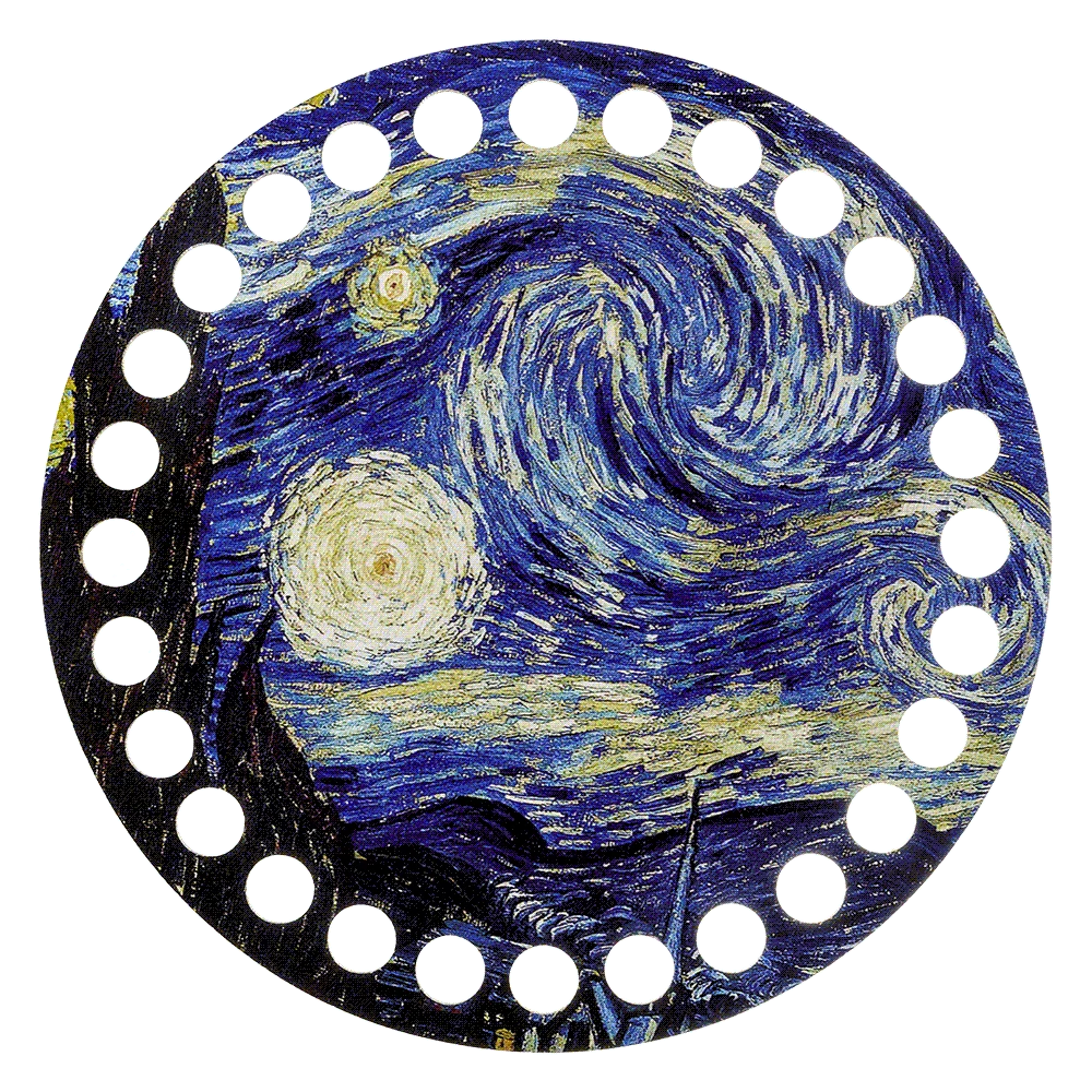 Wonderland Crafts Mulinių siūlų organizatorius siuvinėjimui, su numeriais, 15x15 cm