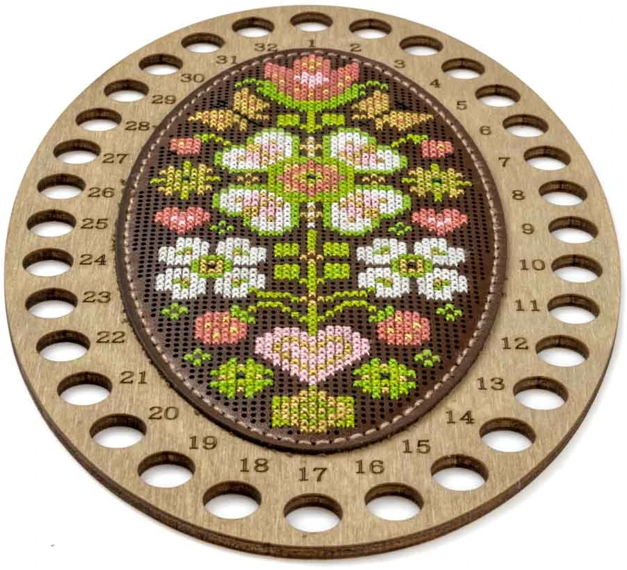 Wonderland Crafts Siūlų organizatoriaus siuvinėjimo rinkinys „Gėlių įkvėpimas“ 12,5 x 20,5 cm