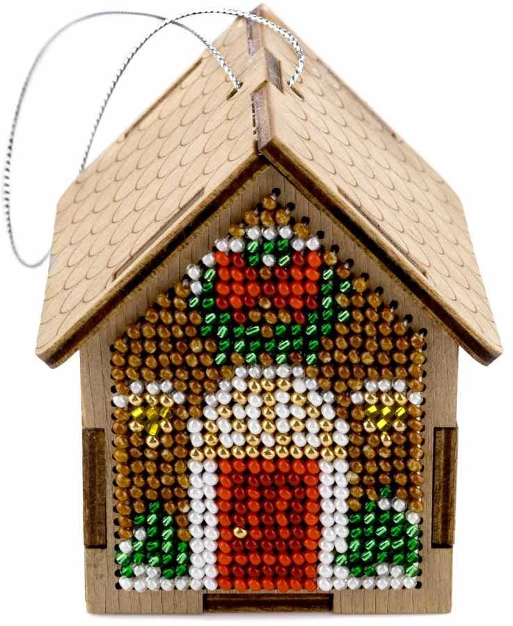 Wonderland Crafts Siuvinėjimo karoliukais rinkinys ant medžio – medinė bazė, PRECIOSA