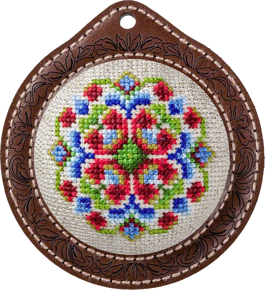 Wonderland Crafts Siuvinėjimo kryželiu rinkinys adatinės gamybai, dirbtinė oda, Zweigart