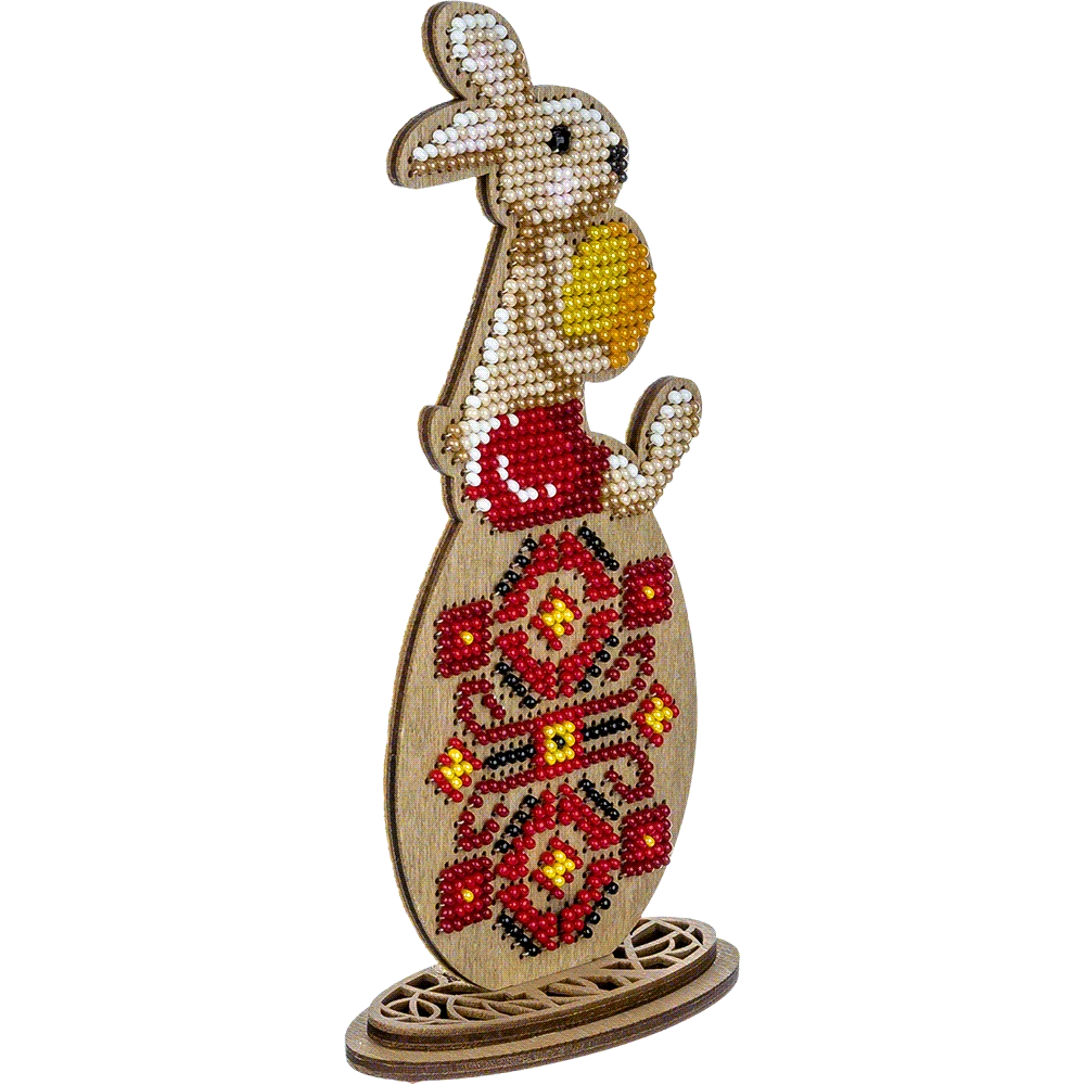 Wonderland Crafts Siuvinėjimo kryželiu rinkinys su Preciosa karoliukais, medinis pagrindas