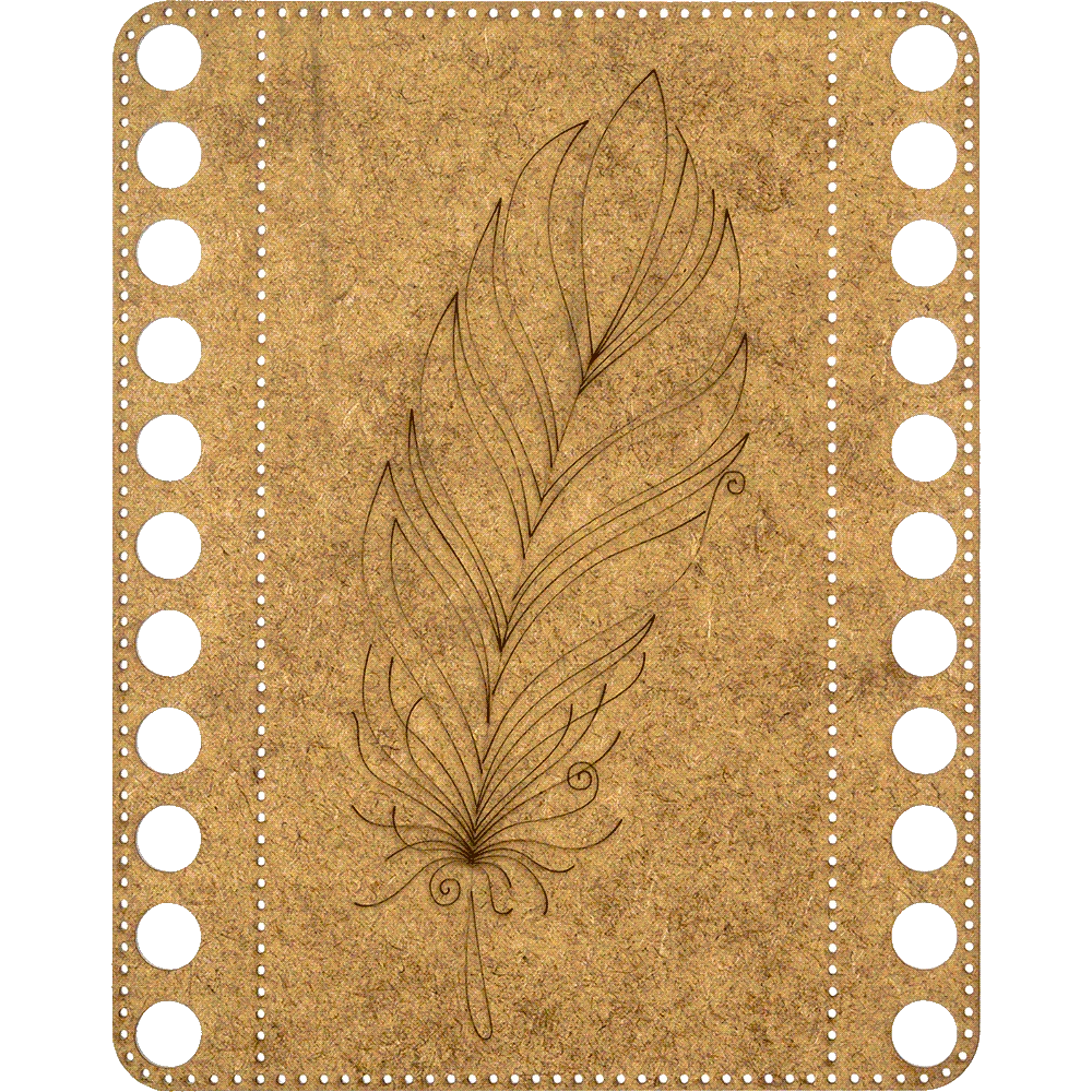 Wonderland Crafts Siuvinėjimo kryželiu rinkinys ant medžio, perforuotas, 14x17 cm, be siūlų