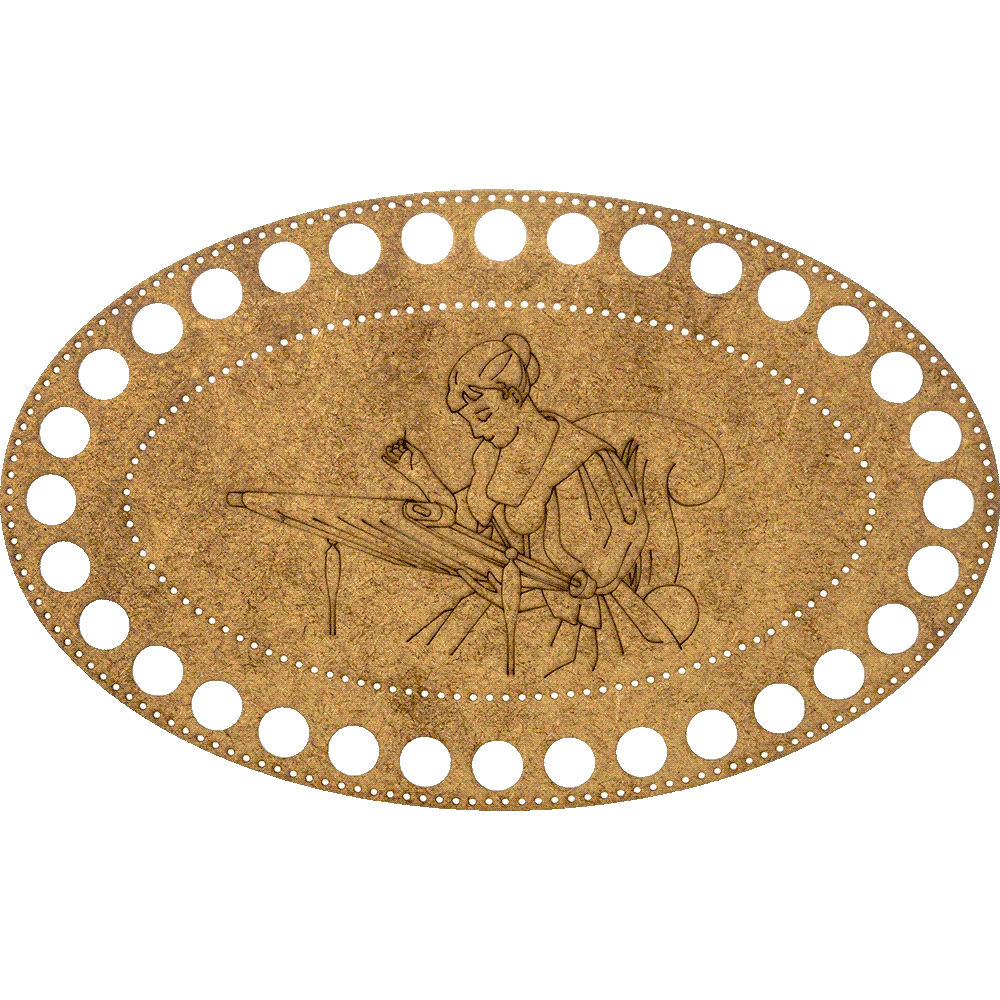Wonderland Crafts Siuvinėjimo kryželiu rinkinys ant medžio, perforuotas, 13x20 cm, be siūlų