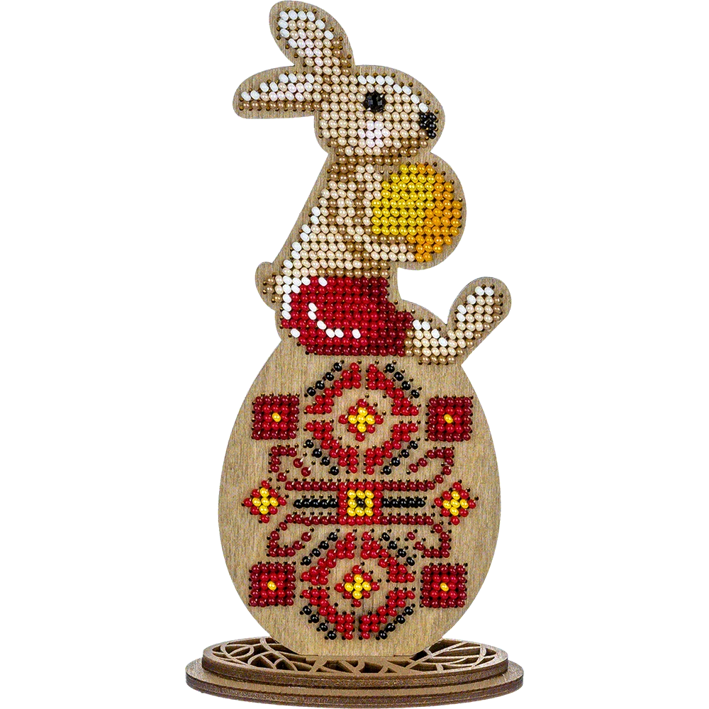 Wonderland Crafts Siuvinėjimo kryželiu rinkinys su Preciosa karoliukais, medinis pagrindas