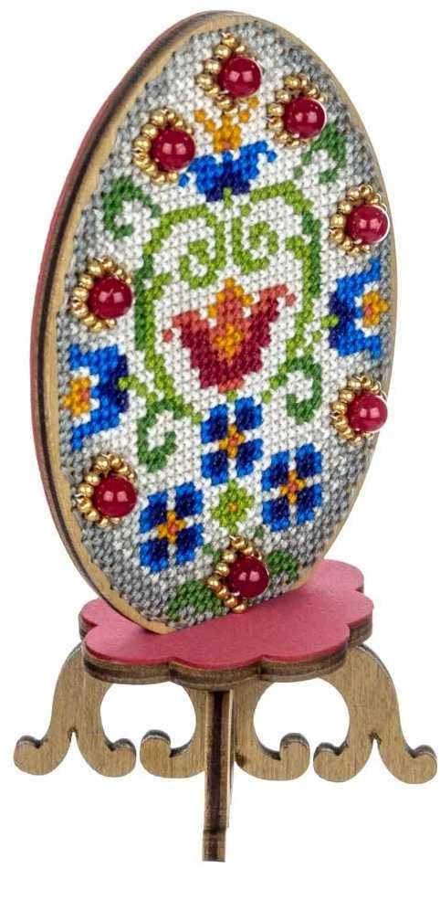 Wonderland Crafts Siuvinėjimo kryželiu rinkinys ant faneros – Velykinis kiaušinis dekorui
