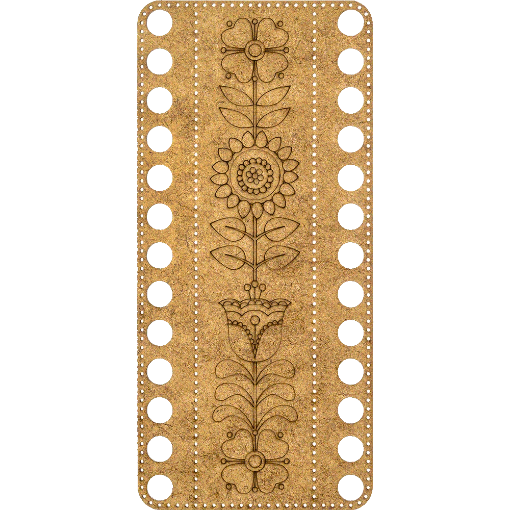 Wonderland Crafts Siuvinėjimo kryželiu rinkinys ant medinės lentelės, 9.5×20 cm, be siūlų