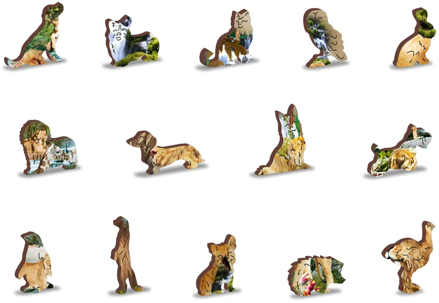 Wooden city Medinė dėlionė Woodencity, Lion Roar, 250 detalių