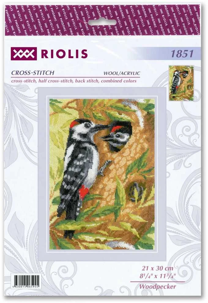 Woodpecker siuvinėjimo rinkinys iš RIOLIS Nr.: 1851