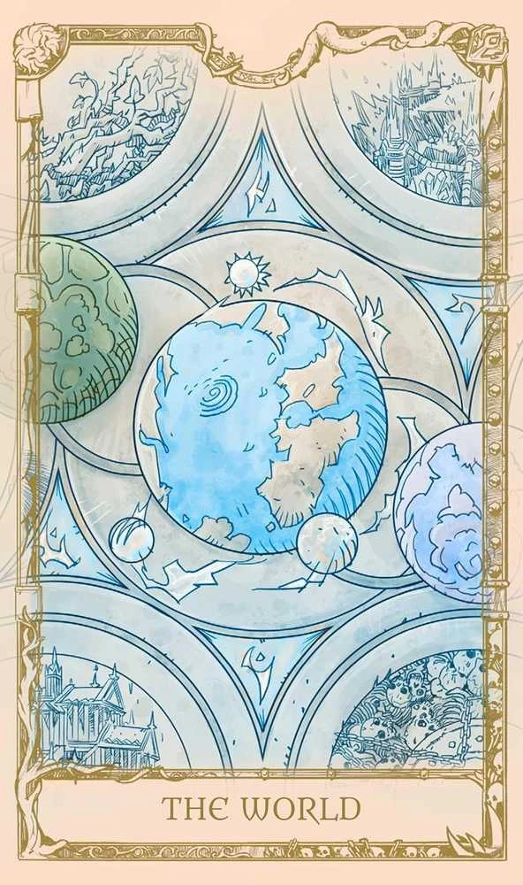 Insight Editions World of Warcraft kolekcinė taro kaladė – 78 kortos, vadovas, dovanų dėžutė