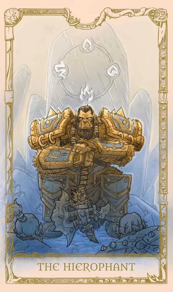 Insight Editions World of Warcraft kolekcinė taro kaladė – 78 kortos, vadovas, dovanų dėžutė