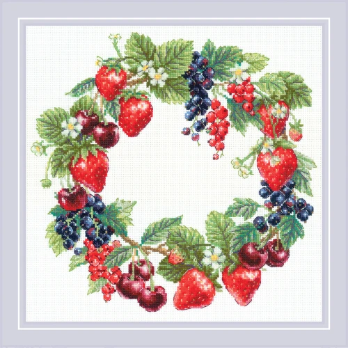 Wreath with Berries. Siuvinėjimo rinkinys iš RIOLIS Nr.: 2323