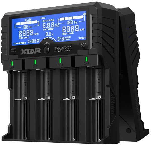 XTAR Dragon VP4L Plus Baterijų įkroviklis