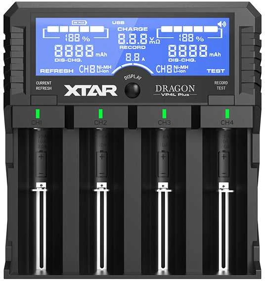 XTAR Dragon VP4L Plus Baterijų įkroviklis