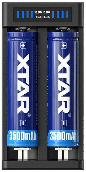 18650 Baterijų įkroviklis XTAR MC2 Plus
