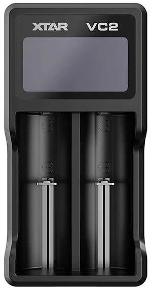 Baterijų įkroviklis XTAR VC2 18650 14500 18500 26650 Li-ion elementam 2 vietų