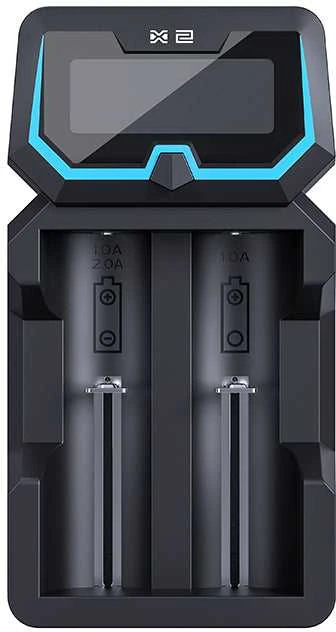 Baterijų įkroviklis XTAR X2 18650 AA AAA elementam ni-MH li-ion