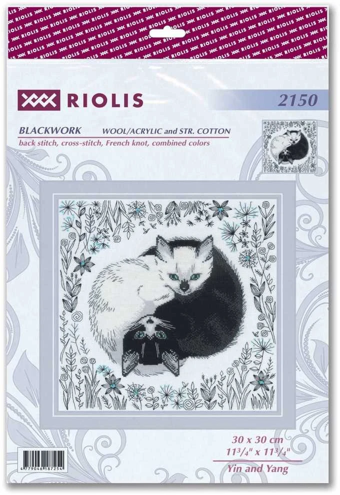 Riolis Kryželiu siuvinėjimo rinkinys Yin ir Yang 30x30 SR2150