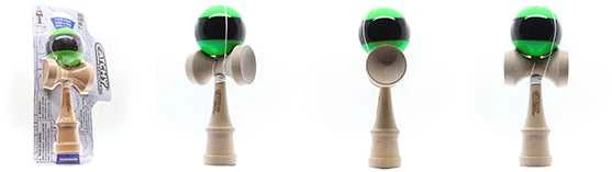 Yoyo Kendama žaislas, medinis/žalias