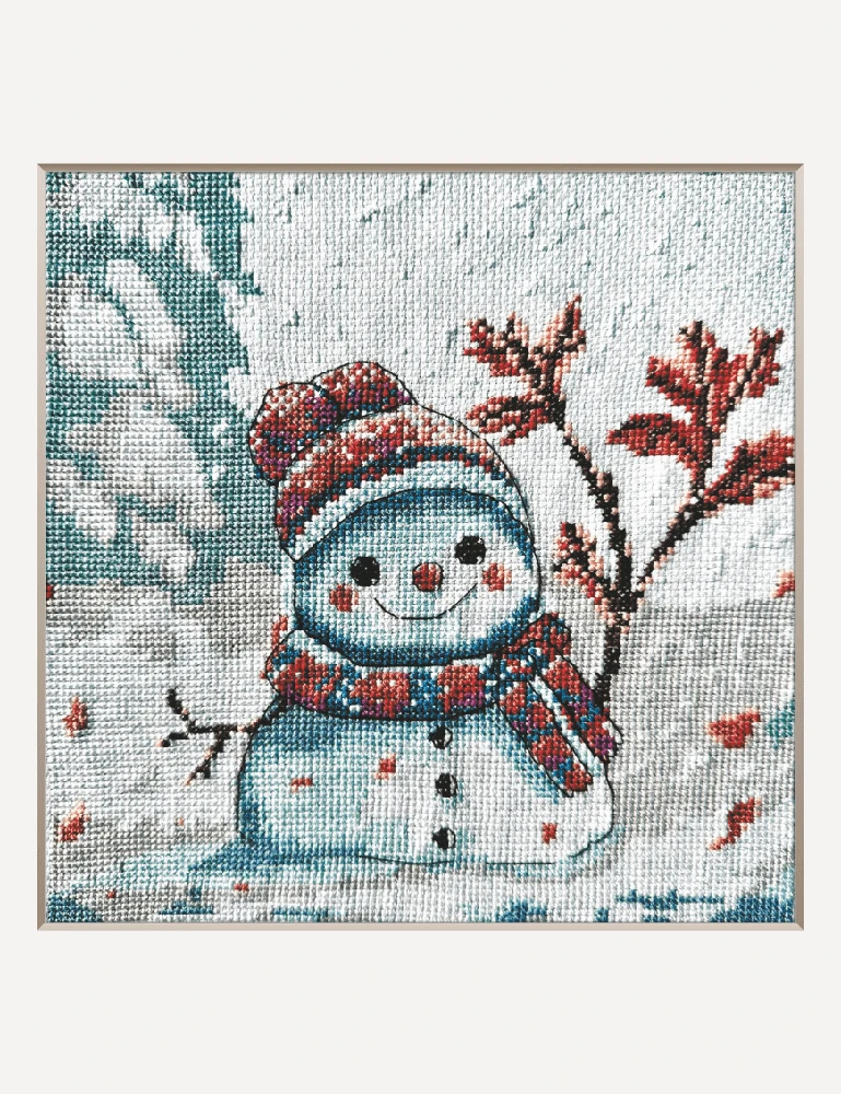 Riolis Kryželiu siuvinėjimo rinkinys - Aine kolekcija "Nerangaus žiema" 20x20 cm SRA1012