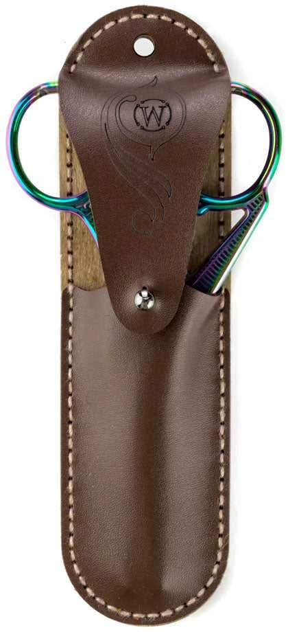 Žirklių dėklo siuvinėjimo rinkinys „Pienės“, dirbtinė oda – Wonderland Crafts