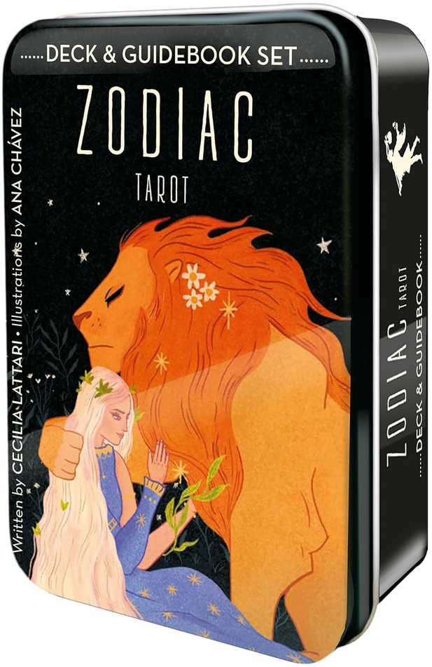 US Games Systems Zodiac Taro Kortos Ir Knygelė Metalinėje Dėžutėje