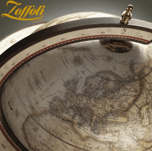 Zoffoli Prabangus gaublys‑baras Explora Old Baltas, 40 cm – rankų darbo Italija