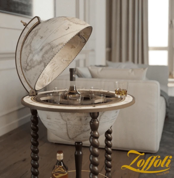 Zoffoli Prabangus gaublys‑baras Explora Old Baltas, 40 cm – rankų darbo Italija