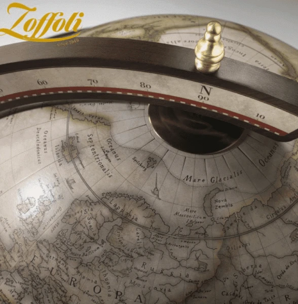 Zoffoli Prabangus gaublys‑baras Explora Old Baltas, 40 cm – rankų darbo Italija