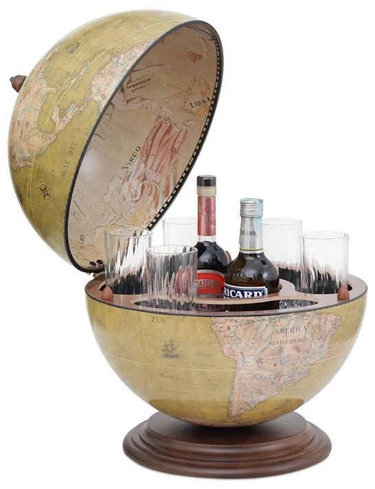 Zoffoli Prabangus stalo gaublys‑baras 40 cm, alyvuogių žalias, rankų darbo, Italija