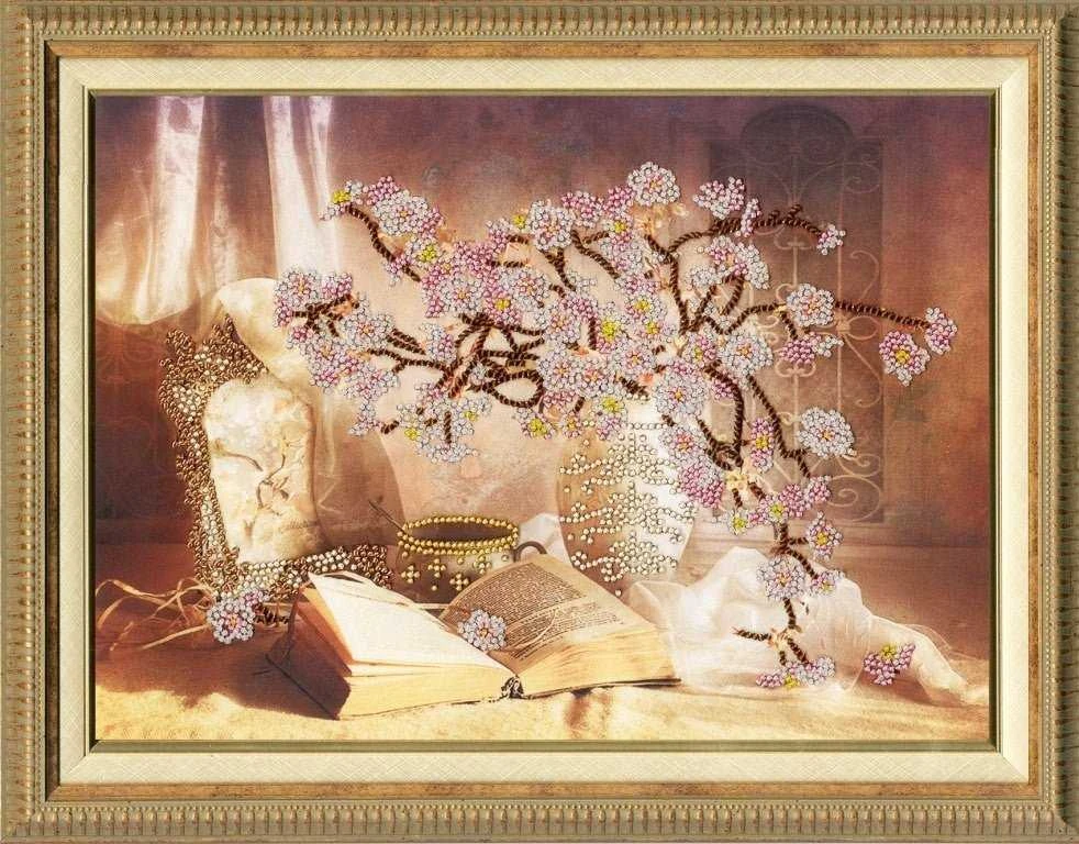 Zolotoe Runo Beldizart (Nebegaminamas) Kryželiu siuvinėjimo rinkinys "Žydinti sakura" 26 x 35 cm S/RT006