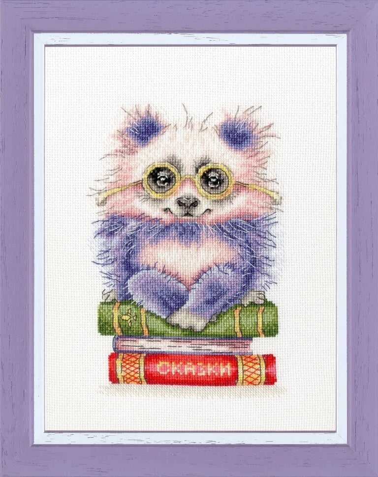 Zolotoe Runo Beldizart Kryželiu siuvinėjamas rinkinys "Knygos mėgėjas" 16.4 × 11 cm S/VK057