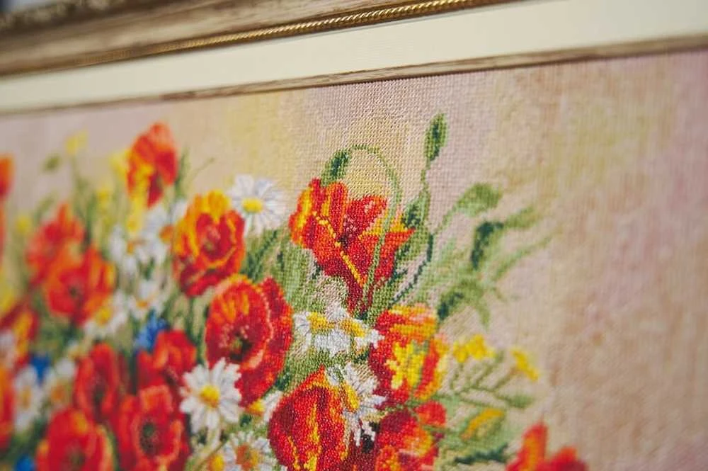 Zolotoe Runo Beldizart Kryželiu siuvinėjamas rinkinys "Lauko gėlių puokštė" 33×47 cm S/LTS082