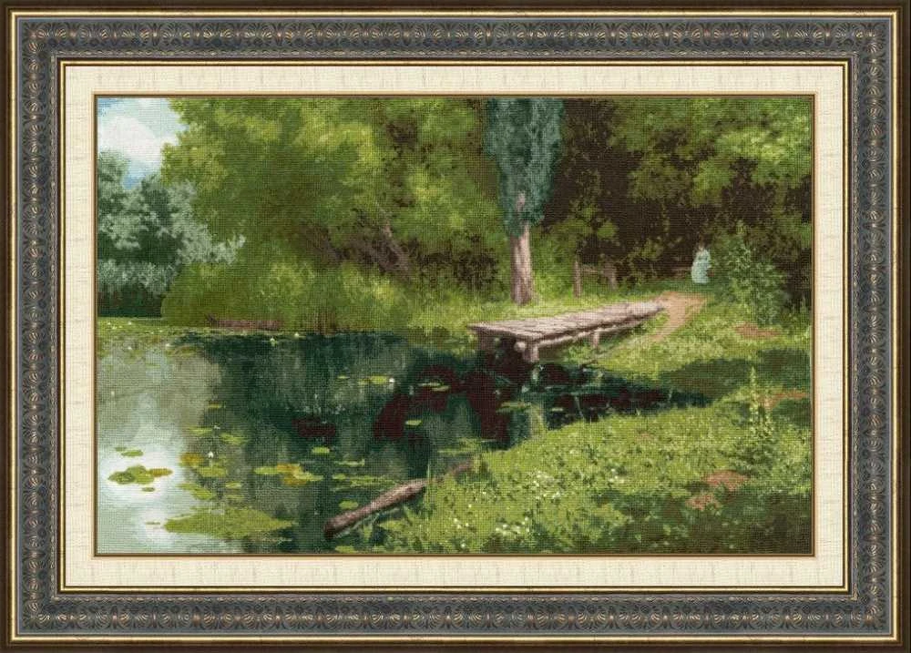 Siuvinėjimo rinkinys kryželiu: Apžėlęs tvenkinys (1879), Zolotoe Runo