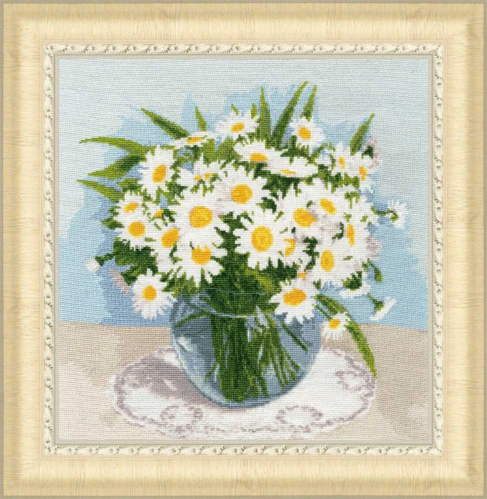 Zolotoe Runo Beldizart Kryželiu siuvinėjimo rinkinys "Mėgstamiausios ramunės" 29.5x29.5 cm S/LTS072