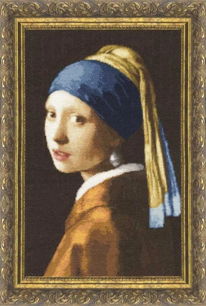 Zolotoe Runo Beldizart Siuvinėjimo kryželiu rinkinys "Mergina su perlu" 38,2x24,2 cm S/MK021