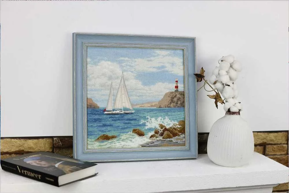 Zolotoe Runo Įkvepiantis kryželių siuvinėjimo rinkinys „Grįžimas namo“, 32.5×33 cm