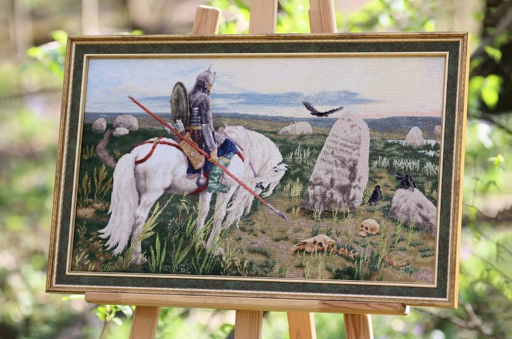 Zolotoe Runo Kryželiu siuvinėjimo rinkinys „Riteris kryžkelėje“ S/MK115