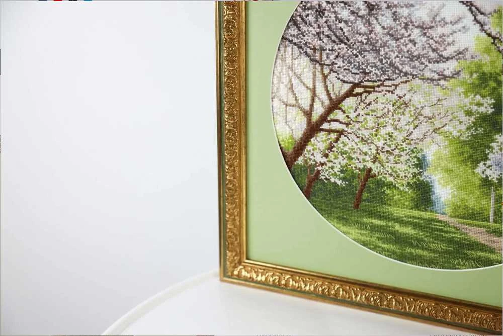 Zolotoe Runo Premium siuvinėjimo rinkinys Pavasario spalvos, 31.7×31.7 cm, kryželiui